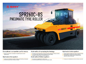 Compattatori stradali statici gommati Sany SPR260C-8S