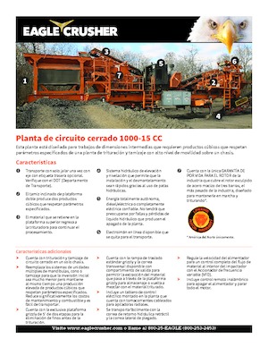 Impianti di riciclaggio calcinacci Eagle Crusher 1000-15 CC