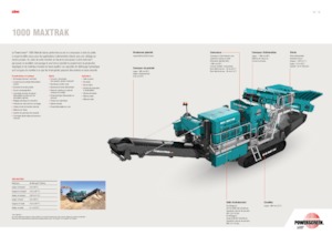 Impianti di riciclaggio calcinacci Powerscreen 1000 MAXTRAK
