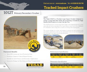 Impianti di riciclaggio calcinacci Tesab 1012T 