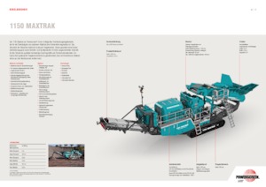 Impianti di riciclaggio calcinacci Powerscreen 1150 Maxtrak