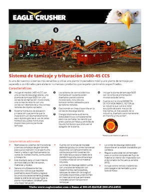 Impianti di riciclaggio calcinacci Eagle Crusher 1400-45 CCS
