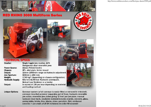Impianti di riciclaggio calcinacci Red Rhino 3000 Mini