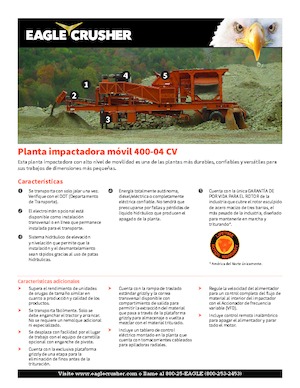 Impianti di riciclaggio calcinacci Eagle Crusher 400-04 CV