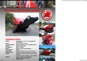 Impianti di riciclaggio calcinacci Red Rhino 5000