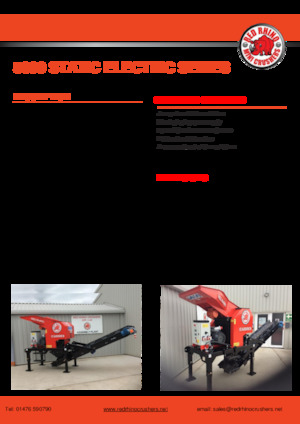 Impianti di riciclaggio calcinacci Red Rhino 5000 Static Electric Series