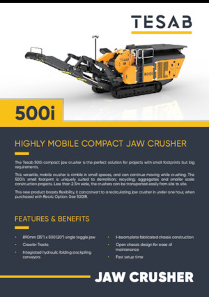 Impianti di riciclaggio calcinacci Tesab 500i