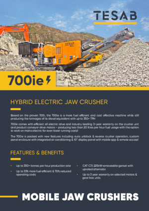 Impianti di riciclaggio calcinacci Tesab 700ie