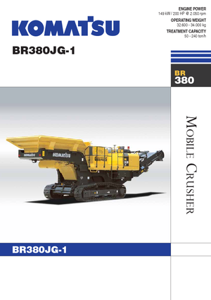 Impianti di riciclaggio calcinacci Komatsu BR380JG-1E0