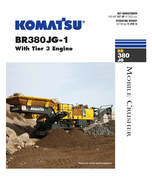 Impianti di riciclaggio calcinacci Komatsu BR380JG-1E0