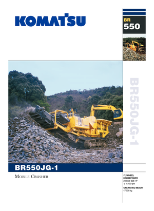 Impianti di riciclaggio calcinacci Komatsu BR550JG