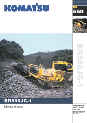 Impianti di riciclaggio calcinacci Komatsu BR550JG