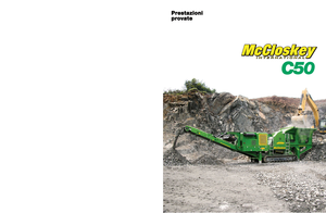 Impianti di riciclaggio calcinacci McCloskey C50