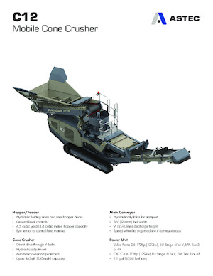 Impianti di riciclaggio calcinacci Astec C12