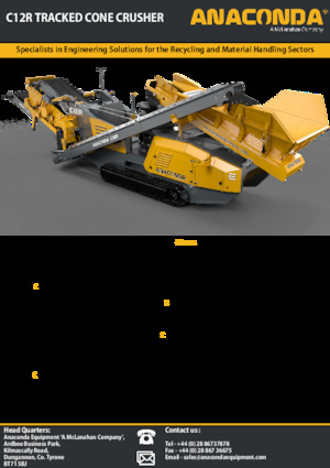 Impianti di riciclaggio calcinacci Anaconda C12R