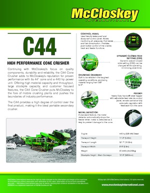Impianti di riciclaggio calcinacci McCloskey C44