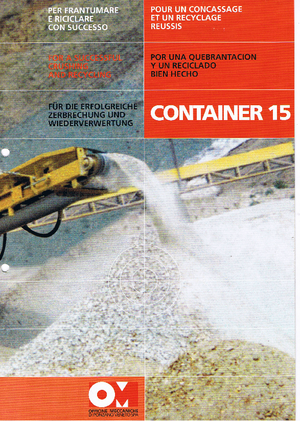 Impianti di riciclaggio calcinacci OM Container 15