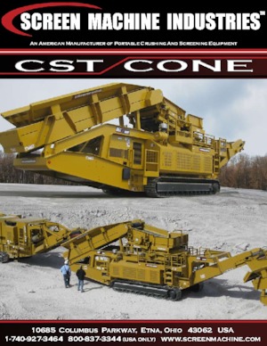 Impianti di riciclaggio calcinacci Screen Machine Industries  CST