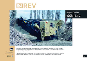 Impianti di riciclaggio calcinacci REV GCR 13.10