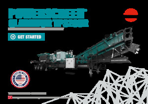 Impianti di riciclaggio calcinacci Powerscreen Gladiator TP320SR