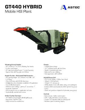 Impianti di riciclaggio calcinacci Astec GT440
