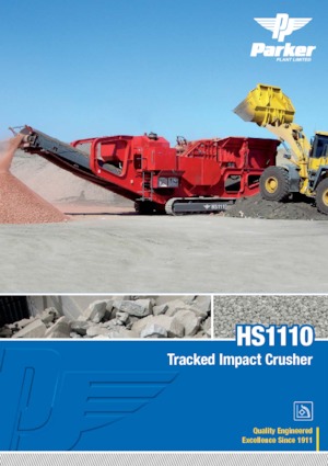 Impianti di riciclaggio calcinacci Parker HS1110