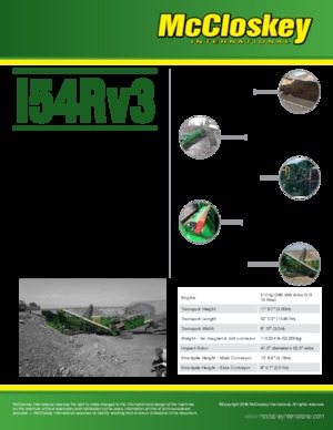 Impianti di riciclaggio calcinacci McCloskey I54R V3