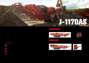 Impianti di riciclaggio calcinacci Terex-Finlay J 1170 AS