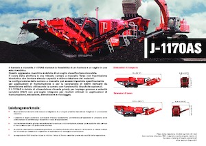 Impianti di riciclaggio calcinacci Terex-Finlay J 1170 AS