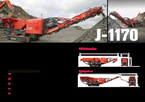 Impianti di riciclaggio calcinacci Terex-Finlay J 1170