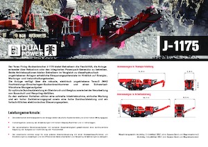 Impianti di riciclaggio calcinacci Terex-Finlay J 1175 Hybrid