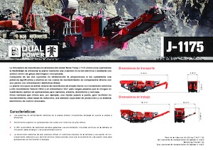 Impianti di riciclaggio calcinacci Terex-Finlay J 1175 Hybrid
