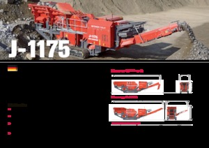 Impianti di riciclaggio calcinacci Terex-Finlay J 1175