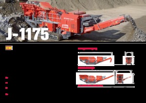 Impianti di riciclaggio calcinacci Terex-Finlay J 1175