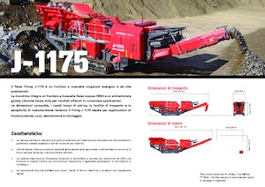 Impianti di riciclaggio calcinacci Terex-Finlay J 1175