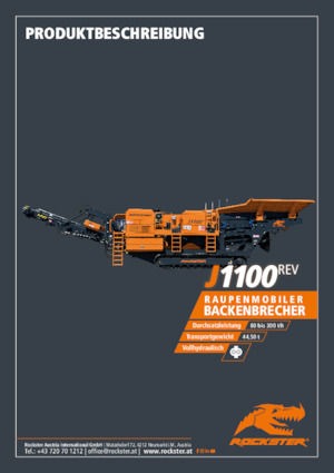 Impianti di riciclaggio calcinacci Rockster J1100rev