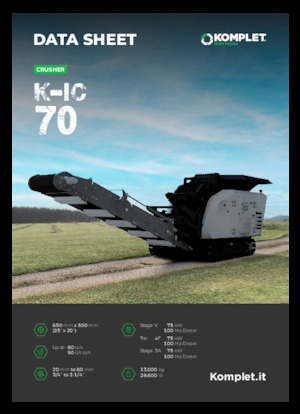 Impianti di riciclaggio calcinacci Komplet K-IC 70