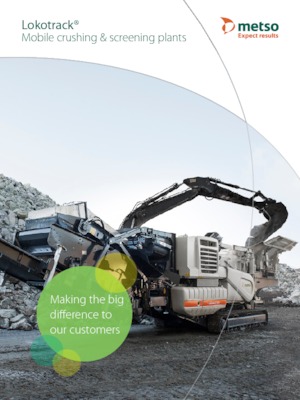 Impianti di riciclaggio calcinacci Metso Lokotrack LT 1315