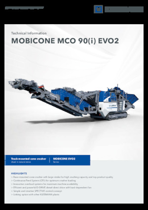 Impianti di riciclaggio calcinacci Kleemann MCO 90 EVO2