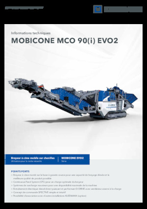 Impianti di riciclaggio calcinacci Kleemann MCO 90 EVO2