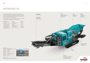 Impianti di riciclaggio calcinacci Powerscreen METROTRAK HA