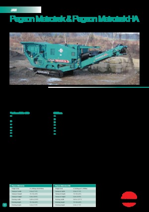 Impianti di riciclaggio calcinacci Powerscreen METROTRAK HA