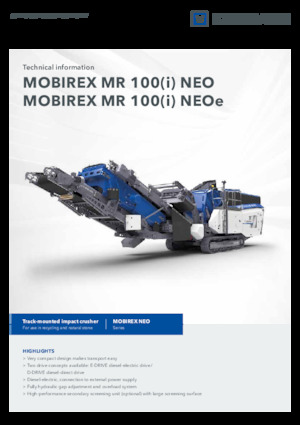 Impianti di riciclaggio calcinacci Kleemann MR 100i NEO