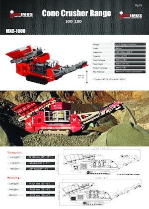 Impianti di riciclaggio calcinacci Rubble Master MXC-1000