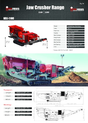 Impianti di riciclaggio calcinacci Rubble Master MXJ-1100