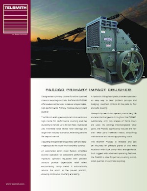 Impianti di riciclaggio calcinacci Telsmith PA6060