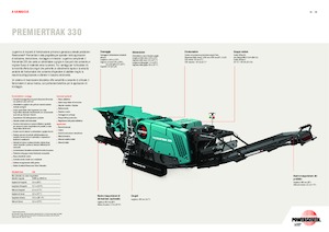 Impianti di riciclaggio calcinacci Powerscreen Premiertrak 330