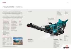 Impianti di riciclaggio calcinacci Powerscreen PREMIERTRAK 600E