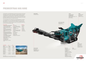 Impianti di riciclaggio calcinacci Powerscreen PREMIERTRAK 600E