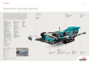 Impianti di riciclaggio calcinacci Powerscreen PREMIERTRAK R400X 